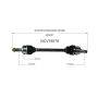 GSP NCV75079 Hyundai, Kia (Sedan - 2.0) CV Axle Assembly  - Front Left