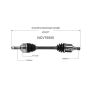 GSP NCV75500 04-06 Kia Amanti CV Axle Assembly  - Front Left