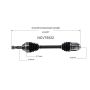 GSP NCV75522 Hyundai, Kia (2.5, 2.7) CV Axle Assembly  - Front Right