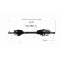 GSP NCV82017 Dodge, Jeep (2.0, 2.4 - 4WD/AWD/FWD) CV Axle Assembly  - Front Left