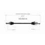 GSP NCV82018 Dodge, Jeep (2.0 - 4WD/FWD) CV Axle Assembly  - Front Right