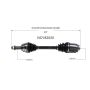 GSP NCV82020 Dodge, Jeep (1.8, 2.0, 2.4 - FWD) CV Axle Assembly  - Front Right