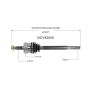 GSP NCV82505 Jeep (4WD) CV Axle Assembly  - Front Left