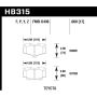Hawk Performance HB315Y.669 LTS Disc Brake Pad