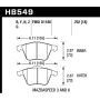 Hawk Performance HB549G.702 DTC-60 Disc Brake Pad