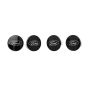 Ford Racing M-1096K-BCC Ford Car Black And Chrome Wheel Center Cap Kit