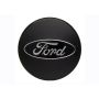 Ford Racing M-1096K-BCC Ford Car Black And Chrome Wheel Center Cap Kit