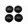 Ford Racing M-1096K-BCT Ford Truck/SUV Black And Chrome Wheel Center Cap Kit