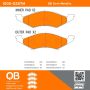 MPA 1000-0257M QB Semi-Metallic Brake Pads