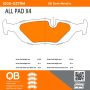MPA 1000-0279M QB Semi-Metallic Brake Pads