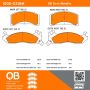 MPA 1000-0310M QB Semi-Metallic Brake Pads