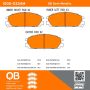 MPA 1000-0334M QB Semi-Metallic Brake Pads