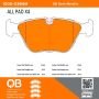 MPA 1000-0394M QB Semi-Metallic Brake Pads