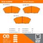 MPA 1000-0409M QB Semi-Metallic Brake Pads