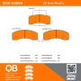 MPA 1000-0459M QB Semi-Metallic Brake Pads