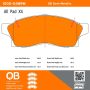 MPA 1000-0489M QB Semi-Metallic Brake Pads