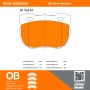 MPA 1000-0520AM QB Semi-Metallic Brake Pads