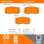 MPA 1000-0540M QB Semi-Metallic Brake Pads