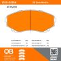 MPA 1000-0551M QB Semi-Metallic Brake Pads