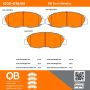 MPA 1000-0764M QB Semi-Metallic Brake Pads