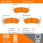 MPA 1000-0998M QB Semi-Metallic Brake Pads