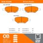 MPA 1000-1033M QB Semi-Metallic Brake Pads