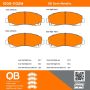 MPA 1000-1102M QB Semi-Metallic Brake Pads