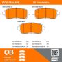MPA 1000-1454AM QB Semi-Metallic Brake Pads