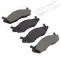 MPA 1001-0203M Quality-Built Premium Semi-Metallic Brake Pads w/ Hardware