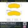 MPA 1001-0203M Quality-Built Premium Semi-Metallic Brake Pads w/ Hardware