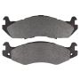 MPA 1001-0203M Quality-Built Premium Semi-Metallic Brake Pads w/ Hardware