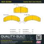 MPA 1001-0215M Quality-Built Premium Semi-Metallic Brake Pads w/ Hardware