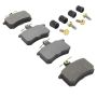 MPA 1001-0228M Quality-Built Premium Semi-Metallic Brake Pads w/ Hardware