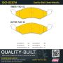 MPA 1001-0257M Quality-Built Premium Semi-Metallic Brake Pads w/ Hardware