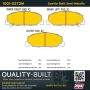 MPA 1001-0273M Quality-Built Premium Semi-Metallic Brake Pads w/ Hardware