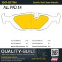 MPA 1001-0279M Quality-Built Premium Semi-Metallic Brake Pads w/ Hardware