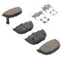 MPA 1001-0323M Quality-Built Premium Semi-Metallic Brake Pads w/ Hardware