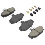 MPA 1001-0391M Quality-Built Premium Semi-Metallic Brake Pads w/ Hardware
