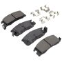 MPA 1001-0398M Quality-Built Premium Semi-Metallic Brake Pads w/ Hardware