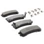 MPA 1001-0401M Quality-Built Premium Semi-Metallic Brake Pads w/ Hardware
