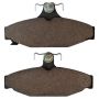 MPA 1001-0413M Quality-Built Premium Semi-Metallic Brake Pads w/ Hardware
