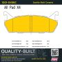 MPA 1001-0458C Quality-Built Premium Ceramic Brake Pads w/ Hardware