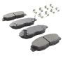 MPA 1001-0465M Quality-Built Premium Semi-Metallic Brake Pads w/ Hardware