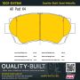 MPA 1001-0476M Quality-Built Premium Semi-Metallic Brake Pads w/ Hardware
