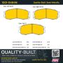 MPA 1001-0484M Quality-Built Premium Semi-Metallic Brake Pads w/ Hardware
