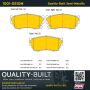 MPA 1001-0510M Quality-Built Premium Semi-Metallic Brake Pads w/ Hardware