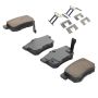 MPA 1001-0537BC Quality-Built Premium Ceramic Brake Pads w/ Hardware