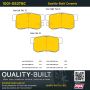 MPA 1001-0537BC Quality-Built Premium Ceramic Brake Pads w/ Hardware