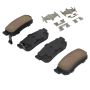 MPA 1001-0540M Quality-Built Premium Semi-Metallic Brake Pads w/ Hardware
