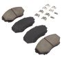 MPA 1001-0551M Quality-Built Premium Semi-Metallic Brake Pads w/ Hardware